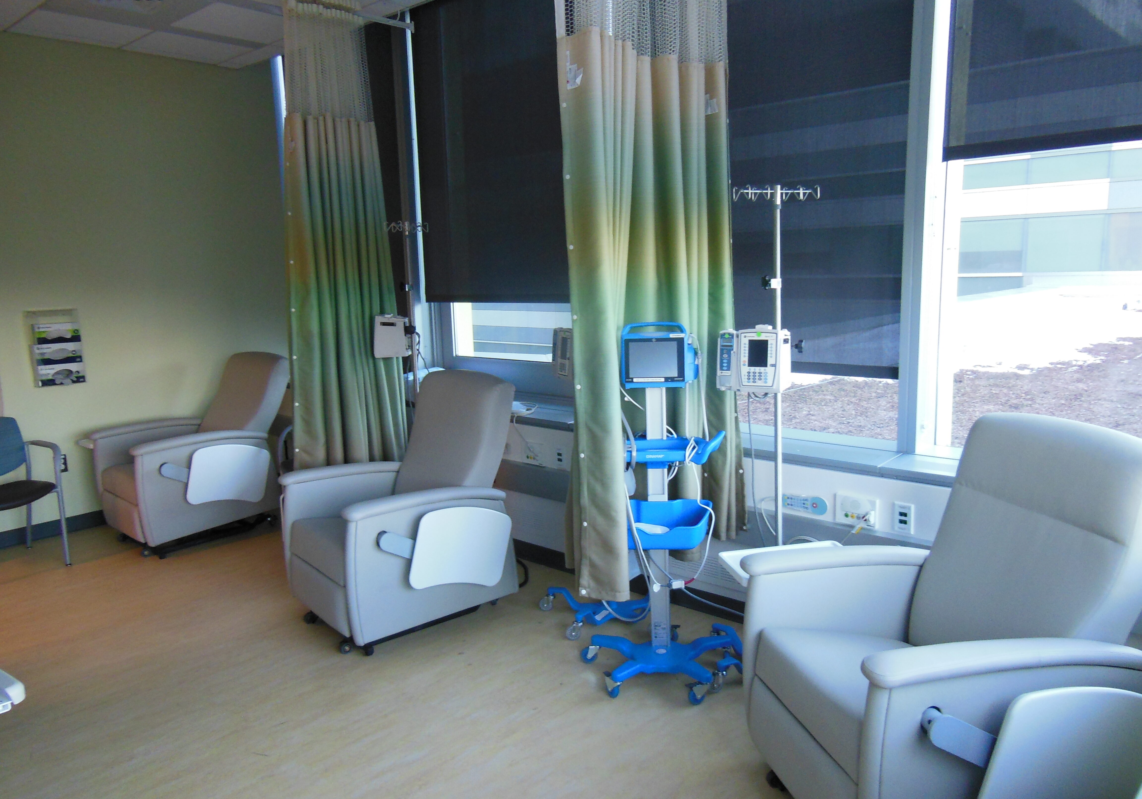 Infusion center in Clinical Trials Hub